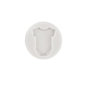 White silicone baby clothes mold for fondant and chocolate cake decoration crafts - 1# Baby Romper / Gray