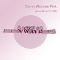 Elastic yoga stretch strap with 10 numbered loops in cherry blossom pink, 125cm for adults - Sakura Pink 10 Grids