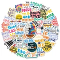 Set di 50 adesivi motivazionali in inglese per diari e computer portatili - 50 Pezzi di Testo Ispiratore