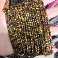 Strand of square tiger eye natural stone beads with polished silk luster for DIY jewelry - 21-Tiger Eye (Natural)