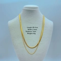 Collana a doppio strato in acciaio inossidabile dorato con catena a serpente da 2,3mm - Larghezza 2,3 mm / Oro