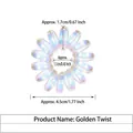 Holografisches Spiralhaargummi Variante 1400126 mit 4,5cm Außendurchmesser und 6,1g - Gold Twist