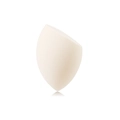 Spugnetta trucco beige crema a goccia con taglio inclinato per fondotinta - Forma a Oliva Smussata / Nudo