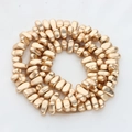 Strand of irregular matte golden hematite beads for DIY jewelry and bracelet making - 5mm-10mm/Strand / 14K Matte Gold