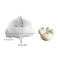Cat paw 3D silicone mold for DIY candles and soaps with detailed paw pad design - Paw Print Mold