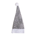 Mini bonnet de Noël gris en feutre avec pompon blanc pour décoration de bouteille - Ensemble Couteau Et Fourchette À Casquette Grise De Noël