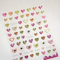 Stickers à ongles cœur gelée colorés avec 342 paillettes Lovely pour manucure DIY - TL-342