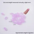 Mini hellviolette Gummibärchen Harzperlen für Puppenhaus Basteln, Größe 1cm x 0,4cm - 1cm Kleine Hellviolette Geleebohne