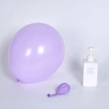 Lavender purple latex balloon set with macaron finish and empty PET refill bottle - 12 Inch 2.8g Macaron Purple