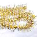 Festive fluffy gold and silver mixed tinsel garland for Christmas tree decoration - 1.5M Gold & Silver Tinsel Garland (PS-052)