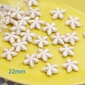 22mm star-shaped white turquoise beads with marble texture for DIY jewelry making - Large Sea Star (22mm)