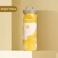 Toalla absorbente amarillo brillante para mascotas en una botella cilíndrica portátil - Impreso Dibujos Animados/Barril / Amarillo Brillante