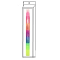 Rainbow colored stacking bear highlighter pen in transparent window gift packaging - PVC Box / Transparent Pillar