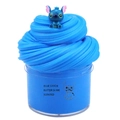 Blue butter slime kit with stitch figure and scented texture in 70ml jar - Blue Cartoon Figure