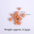 Miniature orange resin mushroom model for DIY dollhouse and micro landscape crafts - 0.8cm Yellow Mushroom Head