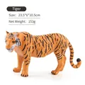 Realistisch tijgerdierfiguur met oranje en zwarte strepen, maat 23,5x6x10,5 cm - Tijger