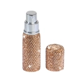 Mini 10ml travel perfume atomizer bottle with champagne rhinestone crystals and silver pump - 10ml / Champagne Rhinestone