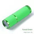 Mini LED UV nail lamp in forest green with anti-slip silicone grip and 35g lightweight design - Green Flashlight Nail Lamp