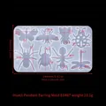 Silicone insect earring mold featuring 8 designs like butterflies and bees for DIY jewelry - Insect Pendant Earrings Mold