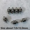 Gunmetal magnetic jewelry clasps for necklaces and bracelets sized 7.0x12.0mm - Burger Style / Gunmetal
