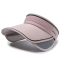 Rosa Sonnenvisier mit breiter Krempe, ausziehbaren Paneelen und Sport-Netzgewebe - Verstellbar / Rosa