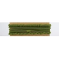 Set di elastici per capelli e braccialetti intrecciati boho verde oliva - verde scuro