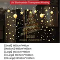 Size chart for golden Christmas tree static glass stickers in multiple dimensions - Small [55*40CM]