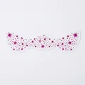 Rose red freckle tattoo sticker with metallic star patterns for party face makeup - QBLT-004 Rose Pink
