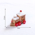 Miniature resin Christmas gingerbread train figurine for DIY snow scene decor - 8# Train Locomotive