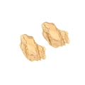 Orecchini geometrici dorati con texture lavica irregolare in acciaio inossidabile lucido - Stile Texture Lava Irregolare Oro(4#)