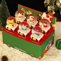 Full set of 6 Christmas themed crystal ball blind boxes with Sanrio style cartoon figures - Christmas Snow World Style