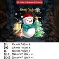 Christmas snowman and tree static window stickers available in five sizes from 40 to 120cm - Static Cling No Glue / Small [40*40CM]