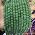 Brins de perles en pierre naturelle verte translucide pour la création de bijoux - 5*8mm (environ 73 pièces/fil) / Vert