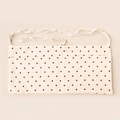 Star pattern double-layer cotton crib storage bag with long straps for nursery organizer - Star