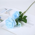 Artificial Persian Buttercup in light blue featuring three heads and lifelike silk petals - 3 Heads / Blue