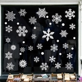 White snowflake static window stickers for Christmas shopfront glass decoration - Pure White Snowflake Window Decor Style (SR-3)