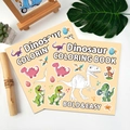 Square dinosaur coloring book for kids with bold and easy cartoon illustrations - Dinosaur (TS04-Dinosaur)