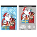 Weihnachtsfensteraufkleber Set mit Weihnachtsmann, Rentier und Schneemann, 20x30cm - BQ278