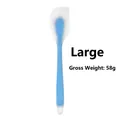 Sky blue translucent silicone spatula large size 58g for baking and cake mixing - Semi-Transparent Large Spatula / Blue
