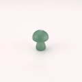 Polished green crystal mushroom stone pendant crafted from natural gemstone material - Green Aventurine / 15*20mm