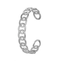 Silver chain style titanium steel bracelet with open design and heart charm - Y533-2 Silver Chain Link