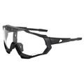 Men's cycling sunglasses with matte black frames and clear lenses for outdoor sports - Black Frame Clear Lens