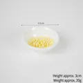 Bol de ramen miniature 6,5cm pour maison de poupée avec nouilles et petit bol blanc - Bol blanc de 6,5 cm + nouilles