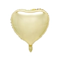 Ballon en aluminium en forme de cœur crème avec finition métallique pour décoration - Cœur / Or clair