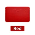 Slim red PU leather card holder with lychee texture and multi-slot functional design - 3 Slots Thick Style / Red