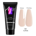 Nail extension gel 30ml in Light Pink color 009 with glossy and matte finish effects - Light Pink (30ml)