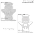 Detailed view of translucent silicone angel mold for DIY plaster resin crafts and ornaments - Angel Lamp Cover Mold