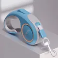 Guinzaglio retrattile Mars Green Blue con impugnatura ergonomica e dettaglio anello d'oro - 3 Metri / Blu verdastro