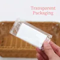 Individual wrapped disposable wet wipe in clear packaging for travel and business use - Transparent Simple Bag / Clear