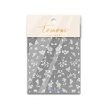 5D embossed rose flower nail stickers with floral vine patterns for nail art decoration - MS234 (White 3D Roses)